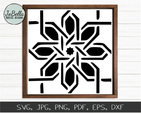 Moroccan Tile SVG, Printable, and Stencil Design SVG JoBella Digital Designs 