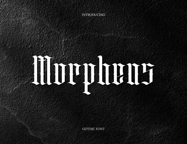 Morpheus Blackletter Typeface Font inferno.studio3 