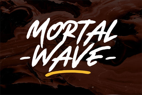 Mortal Wave - Dry Brush Font Font StringLabs 