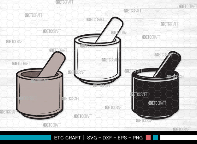 Mortar And Pestle Clipart SVG, Mortar Pestle Svg, Mortar Svg, Mortar Icon Svg, Pestle Svg, Mortar And Pestle Clipart SVG ETC Craft 