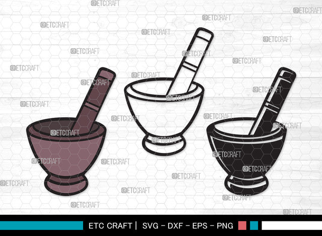 Mortar And Pestle Clipart SVG, Mortar Pestle Svg, Mortar Svg, Mortar Icon Svg, Pestle Svg, Mortar And Pestle Clipart SVG ETC Craft 