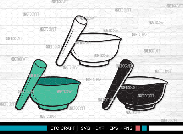 Mortar And Pestle Clipart SVG, Mortar Pestle Svg, Mortar Svg, Mortar Icon Svg, Pestle Svg, Mortar And Pestle Clipart SVG ETC Craft 