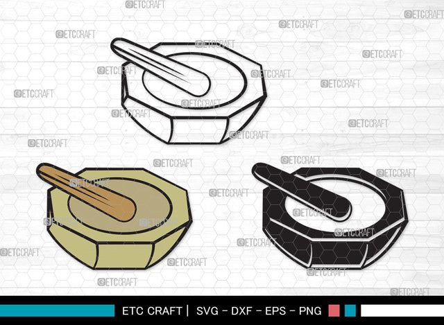 Mortar And Pestle Clipart SVG, Mortar Pestle Svg, Mortar Svg, Mortar Icon Svg, Pestle Svg, Mortar And Pestle Clipart SVG ETC Craft 