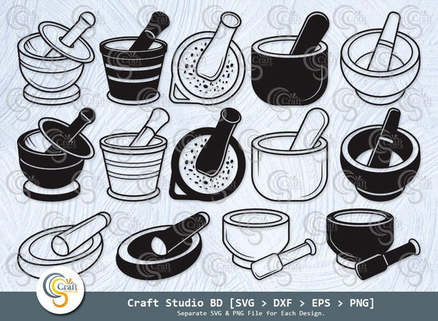 Mortar And Pestle Silhouette, Mortar And Pestle SVG, Mortar Svg, Mortar Icon Svg, Pestle Svg, Mortar And Pestle Clipart Svg, Mortar And Pestle Bundle SVG ETC Craft 