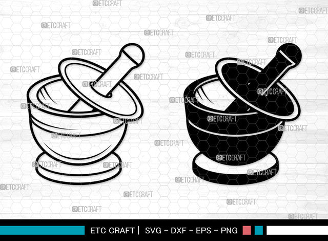 Mortar And Pestle SVG, Mortar And Pestle SVG, Mortar Svg, Mortar Icon Svg, Pestle Svg, Mortar And Pestle Clipart Svg, Mortar And Pestle SVG ETC Craft 