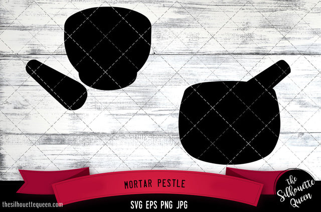 Mortar Pestle Silhouette Vector SVG SVG Loveleen Kaur 