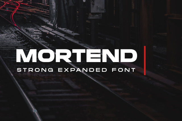 Mortend - Extended Family Font Arterfak Project 