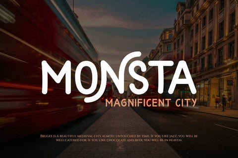 Morvino Growing - Retro Monoline font Font Graphicxell 