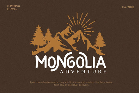 Morvino Growing - Retro Monoline font Font Graphicxell 