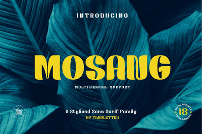 Mosang Font twinletter 