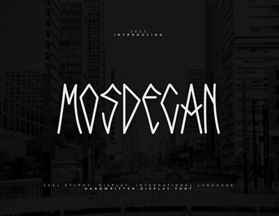 Mosdecan Display Font Font inferno.studio3 