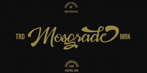 Mosgrade Bold Script Font Font Fallen Graphic Studio 