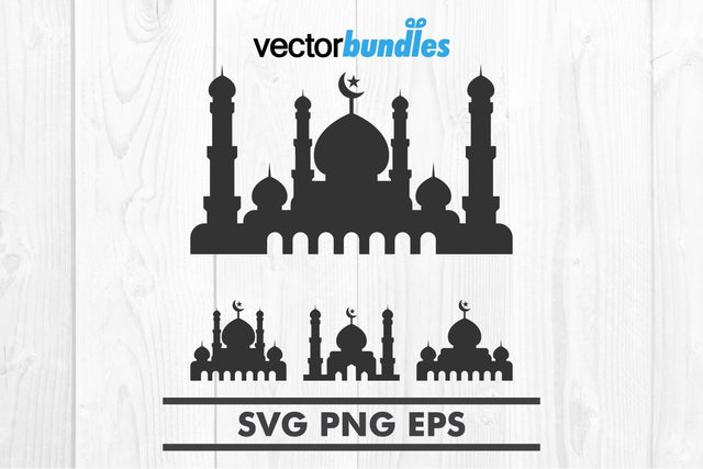 Mosque silhouette clip art svg SVG vectorbundles 
