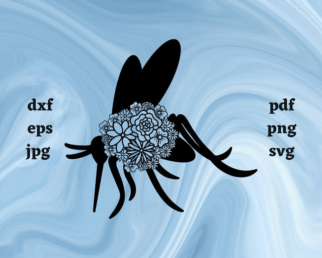 Mosquito Mandala SVG Cut File SVG Northern Light SVG 