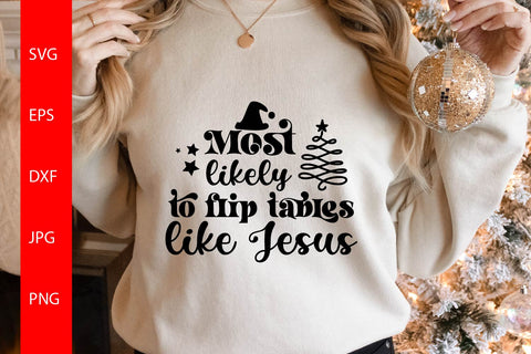 Most Likely Flip Tables Like Jesus SVG Free For Commercial Use SVG Sintegra 