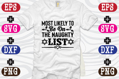 Most Likely To Be On The Naughty List SVG Nurstore 