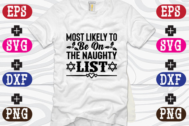 Most Likely To Be On The Naughty List SVG Nurstore 