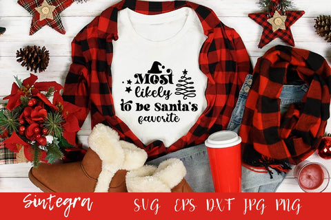 Most Likely To Be Santa's Favorite SVG Free For Commercial Use SVG Sintegra 
