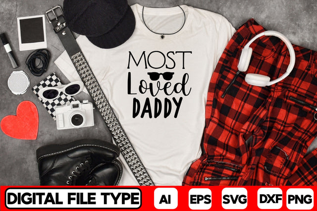Most Loved Daddy SVG CraftlabSvg29 