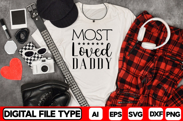 Most Loved Daddy SVG CraftlabSvg29 