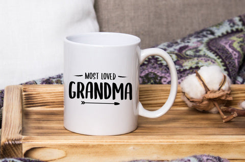 Most Loved Grandma SVG Design SVG futivesvg 
