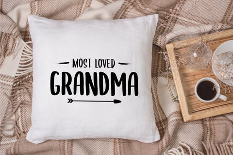 Most Loved Grandma SVG Design SVG futivesvg 