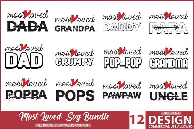 Most Loved Svg Bundle SVG Creativeart88 