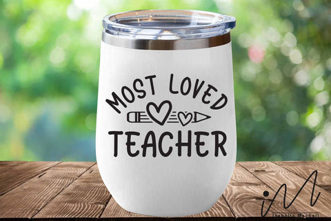 Most Loved Teacher svg, valentine teacher svg,Kindergarten Teacher Svg, Cool Teacher T-shirt svg, Cut files, Funny Teacher Svg SVG Isabella Machell 