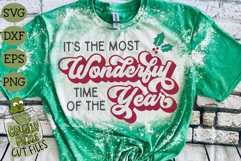 Most Wonderful Time of the Year Christmas SVG Cut File SVG Crunchy Pickle 