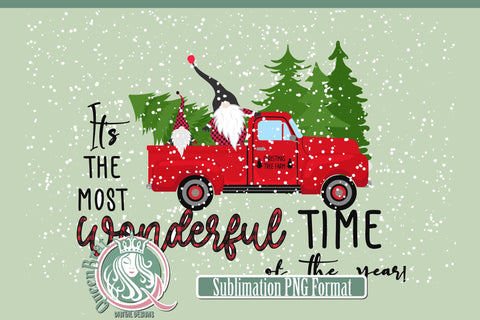 Most Wonderful Time Of The Year Sublimation Sublimation QueenBrat Digital Designs 