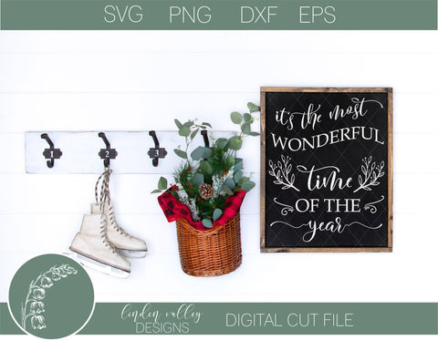 Most Wonderful Time Of The Year SVG SVG Linden Valley Designs 