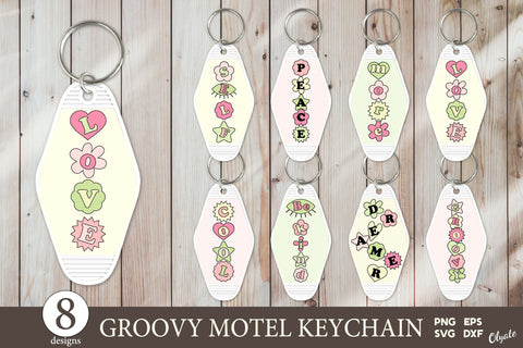Motel Keychain Bundle. Retro Keychain Bundle. Keychain Hotel SVG Olga Terlyanskaya 