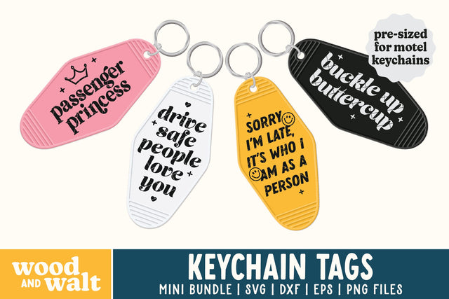 Motel Keychain SVG Bundle | Keychain Designs SVG Wood And Walt 