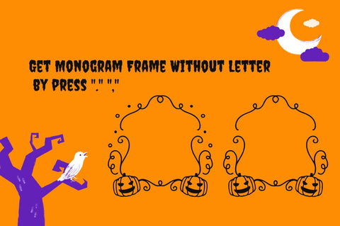 Moth Halloween Monogram Font Attype studio 