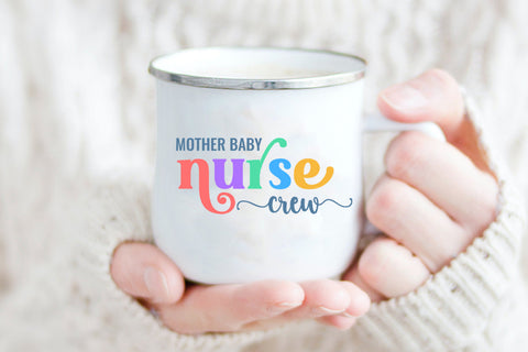 Mother Baby Nurse Crew Sublimation I L & D Nurse Sublimation Sublimation Happy Printables Club 