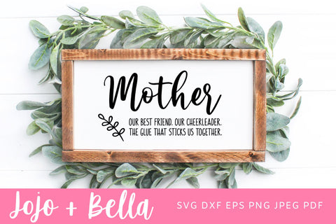 Mother Best Friend Cheerleader SVG, Mom Definition Svg, Mom Quote Svg, Superwoman Svg, Mom Cut Files, Svg Files for Cricut, Digital Cut File SVG Jojo&Bella 