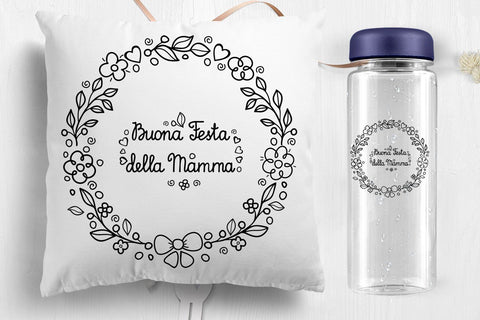 Mother' Day svg card in Italy Buona Festa della Mamma SVG Zoya Miller 