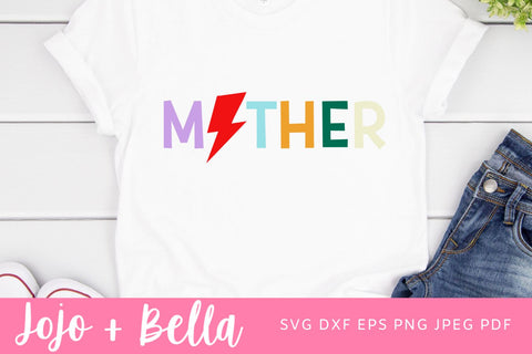 Mother Lightning Bolt Svg, Mother SVG, Mother's Day SVG, Png, Mom Shirt SVG,Funny Mom Quote Svg, Sassy Mom Cut File, Svg files for Cricut SVG Jojo&Bella 