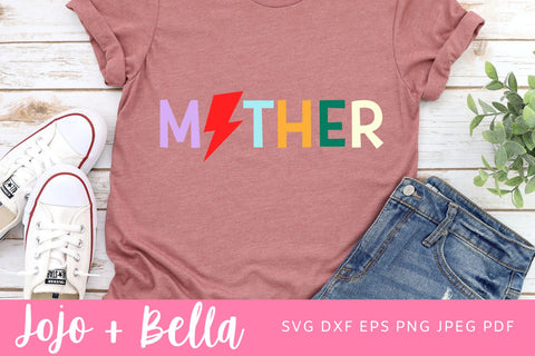 Mother Lightning Bolt Svg, Mother SVG, Mother's Day SVG, Png, Mom