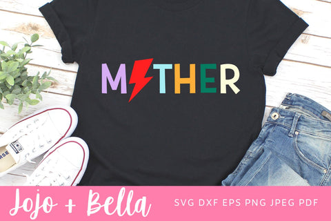 Mother Lightning Bolt Svg, Mother SVG, Mother's Day SVG, Png, Mom Shirt SVG,Funny Mom Quote Svg, Sassy Mom Cut File, Svg files for Cricut SVG Jojo&Bella 