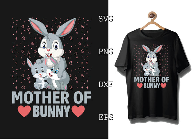 Mother Of Bunny Svg, Bunny Babe Easter Svg, Bunny Svg, Welcome Spring Svg SVG DesignTShirt 