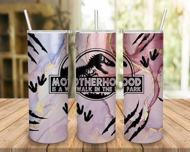 Motherhood Is A Walk In The Park Tumbler, Motherhood Tumbler, Motherhood Gifts For Women, Motherhood Cup With Straw, Motherhood Gifts SVG BOO-design 
