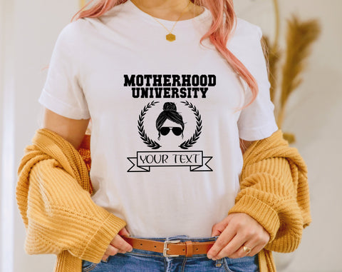 Motherhood University SVG Bundle, 4 Designs, Mom Life SVG, Motherhood SVG, Mother's Day SVG, PNG, Mom Shirt SVG SVG HappyDesignStudio 