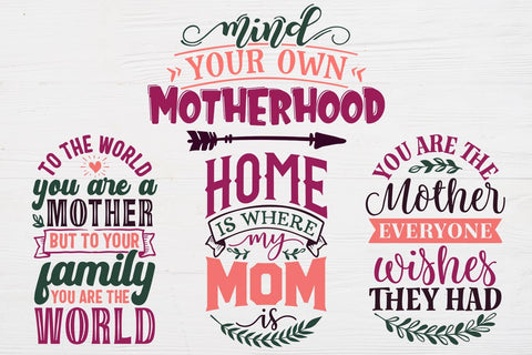 Mother's Day Bundle SVG cut files for cutting machines Cricut Silhouette SVG PNG Mother's Day SVG Mom Bundle SVG RoseMartiniDesigns 