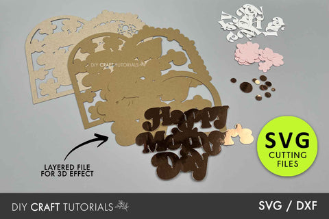 Mothers Day Cake Topper SVG SVG DIY Craft Tutorials 