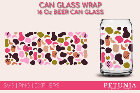 Mother's Day Can Glass Wrap SVG BUNDLE | Beer Can Glass Wrap SVG Petunia Digital Design 