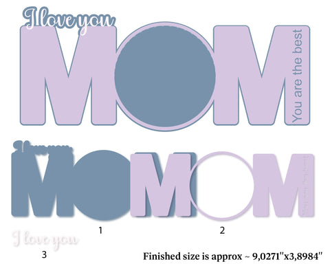 Mother's Day candy dome SVG 3D Paper ElenDesigns 