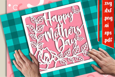 Mothers Day card 8 svg dxf eps ai png pdf SVG zafrans studio 