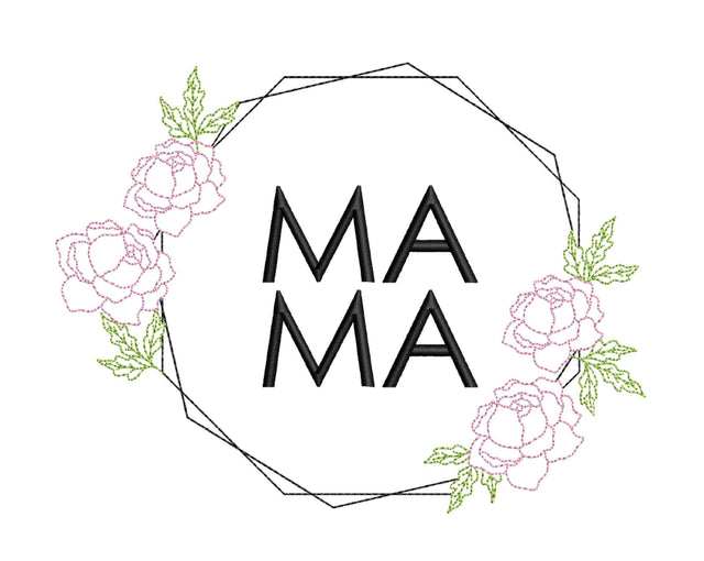 Mother's Day Embroidery Design, 4 sizes Embroidery/Applique DESIGNS Nino Nadaraia 