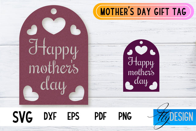Mother’s Day Gift Tag SVG Design | Mom SVG Design | Gift Tag SVG File SVG Fly Design 